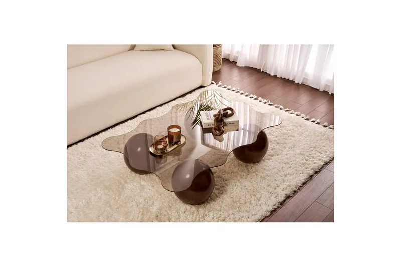 Sofabord Nordure Elinville sofabord 120 cm Mørkebrun - Møbler - Borde - Sofabord