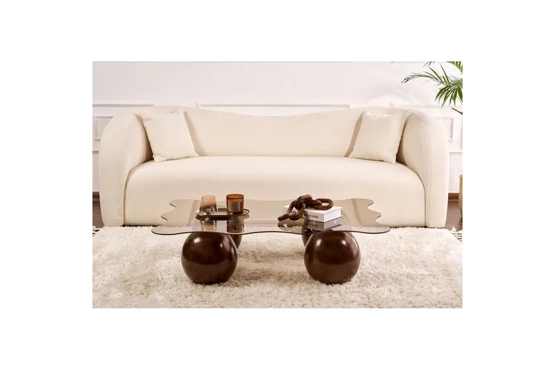 Sofabord Nordure Elinville sofabord 120 cm Mørkebrun - Møbler - Borde - Sofabord