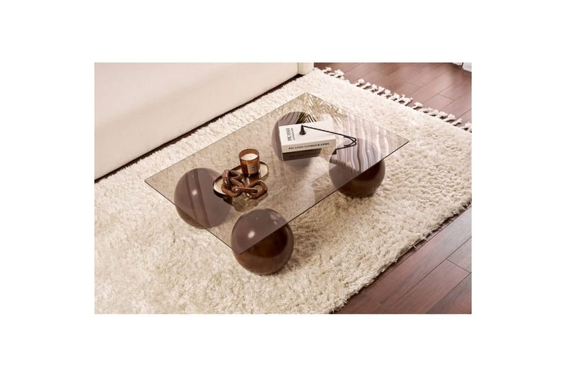Sofabord Nordure Koushik sofabord 110 cm Sand,Chokoladebrun - Møbler - Borde - Sofabord