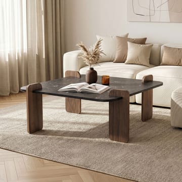 Sofabord Nordure Marais (90 x 35 x 90 cm) Lotus valnød - Møbler - Borde - Sofabord