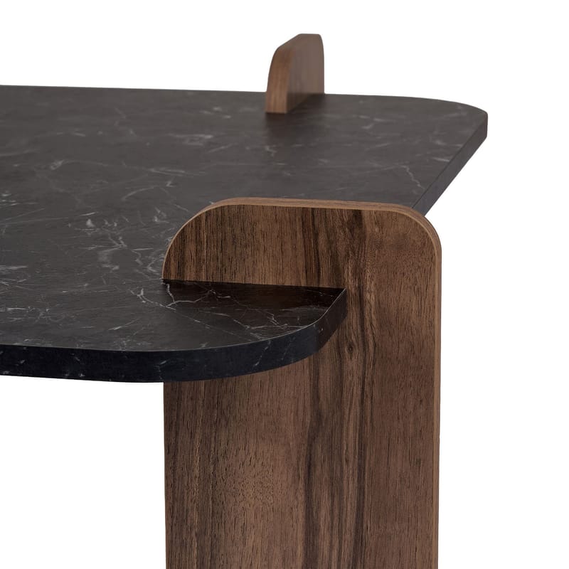 Sofabord Nordure Marais (90 x 35 x 90 cm) Lotus valnød - Møbler - Borde - Sofabord
