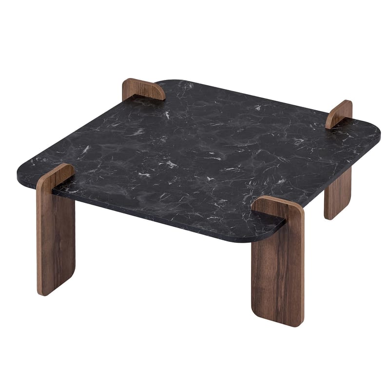 Sofabord Nordure Marais (90 x 35 x 90 cm) Lotus valnød - Møbler - Borde - Sofabord