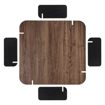 Sofabord Nordure Marais (90 x 35 x 90 cm) Valnøddetræ sort - Møbler - Borde - Sofabord