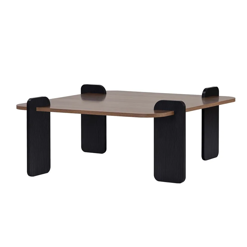 Sofabord Nordure Marais (90 x 35 x 90 cm) Valnøddetræ sort, undefined