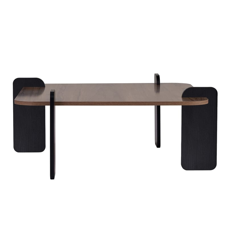 Sofabord Nordure Marais (90 x 35 x 90 cm) Valnøddetræ sort - Møbler - Borde - Sofabord