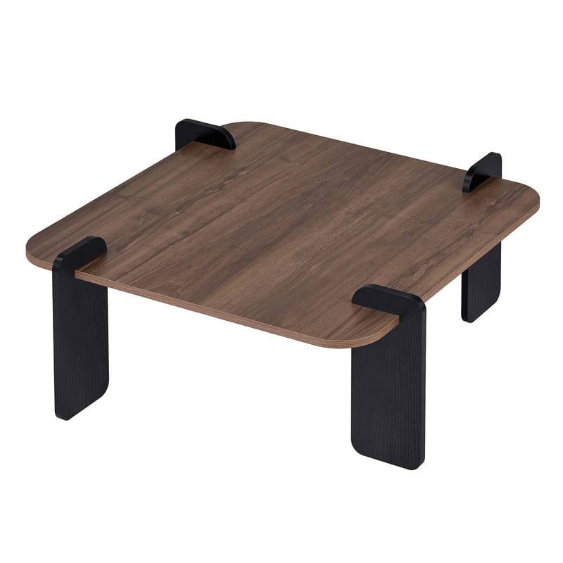 Sofabord Nordure Marais (90 x 35 x 90 cm) Valnøddetræ sort - Møbler - Borde - Sofabord