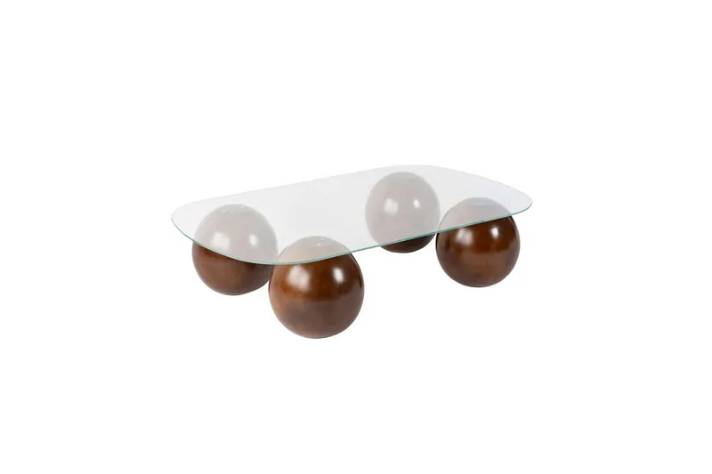 Sofabord Nordure Maroulburg sofabord 118 cm Hvid,Brun, undefined