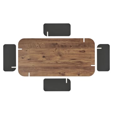 Sofabord Nordure Renard (120 x 35 x 60 cm) Atlantisk fyr antracit - Atlantisk fyr og antracit - Møbler - Borde - Sofabord