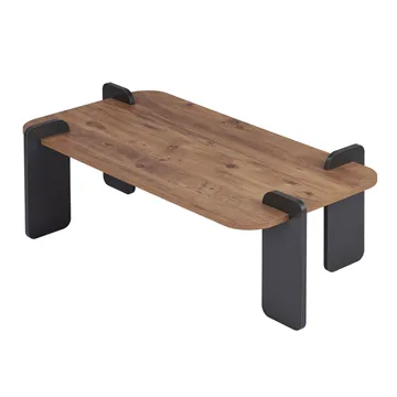 Sofabord Nordure Renard (120 x 35 x 60 cm) Atlantisk fyr antracit