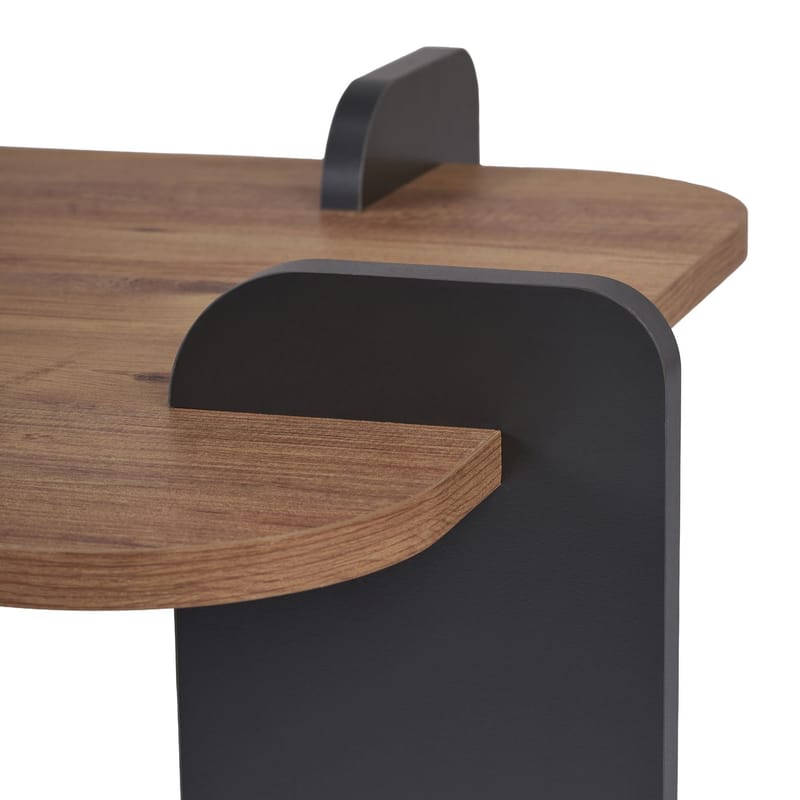 Sofabord Nordure Renard (120 x 35 x 60 cm) Atlantisk fyr antracit - Atlantisk fyr og antracit - Møbler - Borde - Sofabord