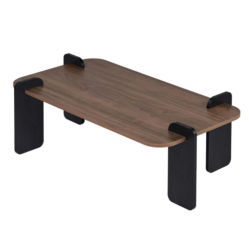 Sofabord Nordure Renard (120 x 35 x 60 cm) Valnøddetræ sort, undefined