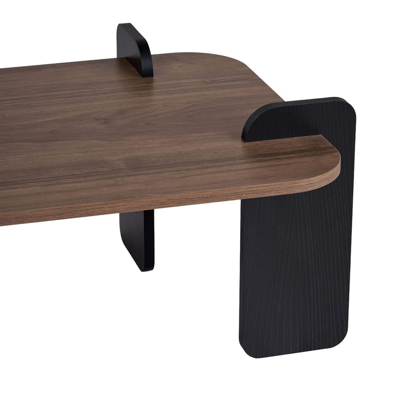 Sofabord Nordure Renard (120 x 35 x 60 cm) Valnøddetræ sort - Møbler - Borde - Sofabord