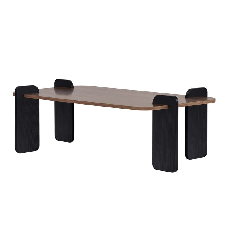 Sofabord Nordure Renard (120 x 35 x 60 cm) Valnøddetræ sort - Møbler - Borde - Sofabord