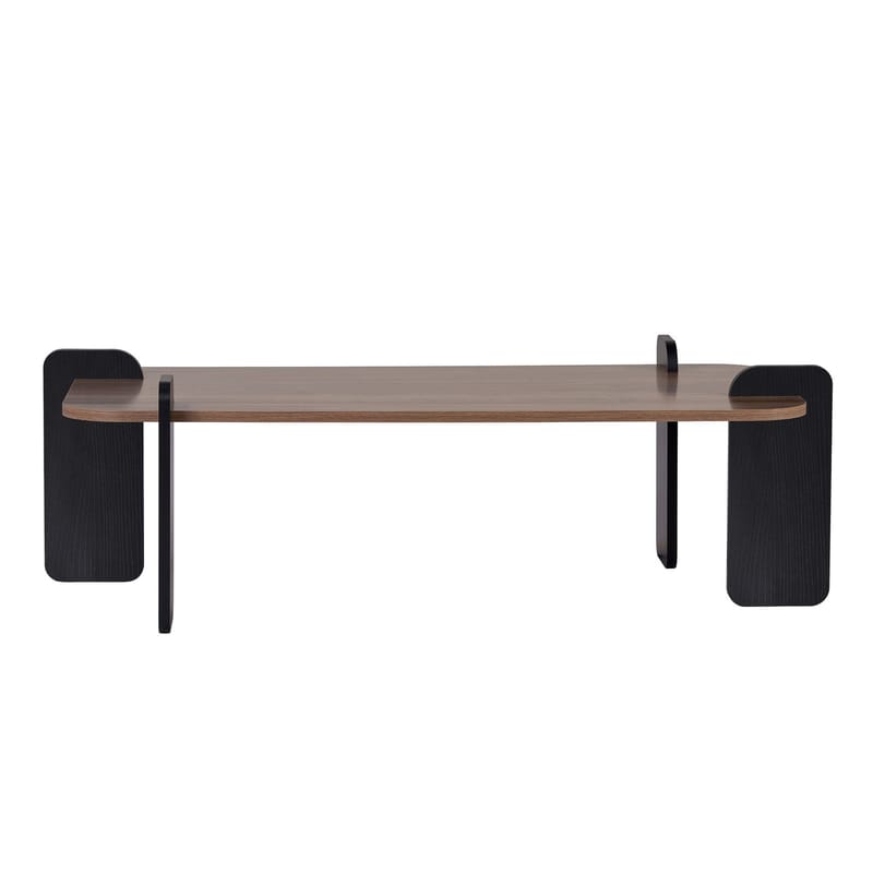 Sofabord Nordure Renard (120 x 35 x 60 cm) Valnøddetræ sort - Møbler - Borde - Sofabord