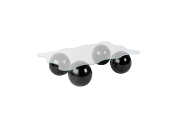 Sofabord Nordure Sofabord Elinville sort / transparent Sort,hvid - Møbler - Borde - Sofabord