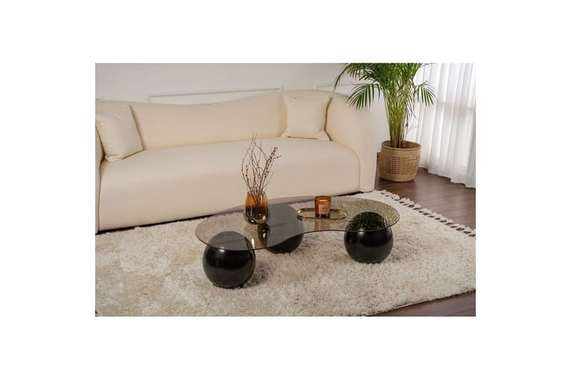 Sofabord Nordure Sofabord Jaromere Sort, Bronze - Møbler - Borde - Sofabord