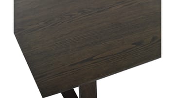 Sofabord Norvik 140 cm - Brunlakeret egetræsfiner med hvidpigmenteret finish - Møbler - Borde - Sofabord