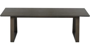 Sofabord Norvik 140 cm - Brunlakeret egetræsfiner med hvidpigmenteret finish - Møbler - Borde - Sofabord