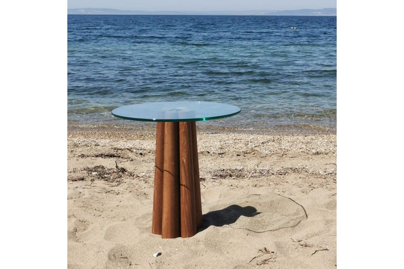 Sofabord Novera Valnød / Transparent - Valnød / Transparent - Møbler - Borde - Sofabord