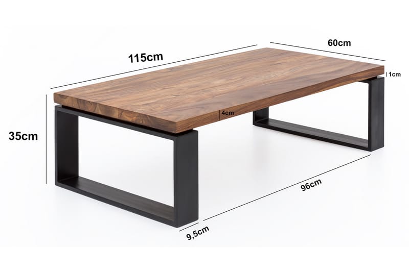 Odehnal sofabord 115 cm - Træ / natur - Møbler - Borde - Sofabord