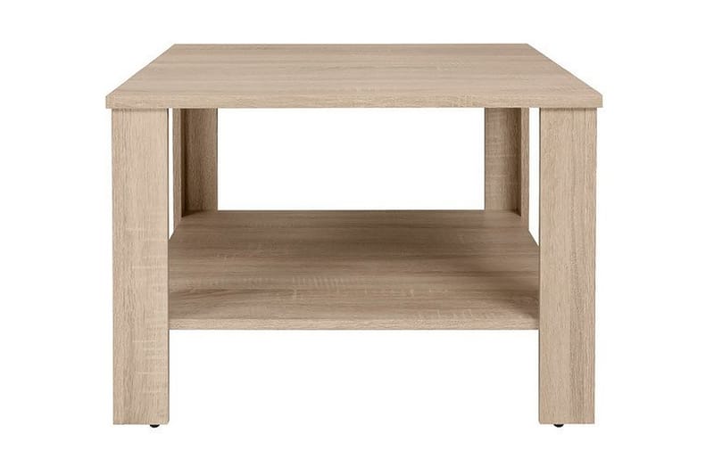 Odettie Sofabord 68 cm med Opbevaring Hylde Lyse Eg - Sandeg - Møbler - Borde - Sofabord