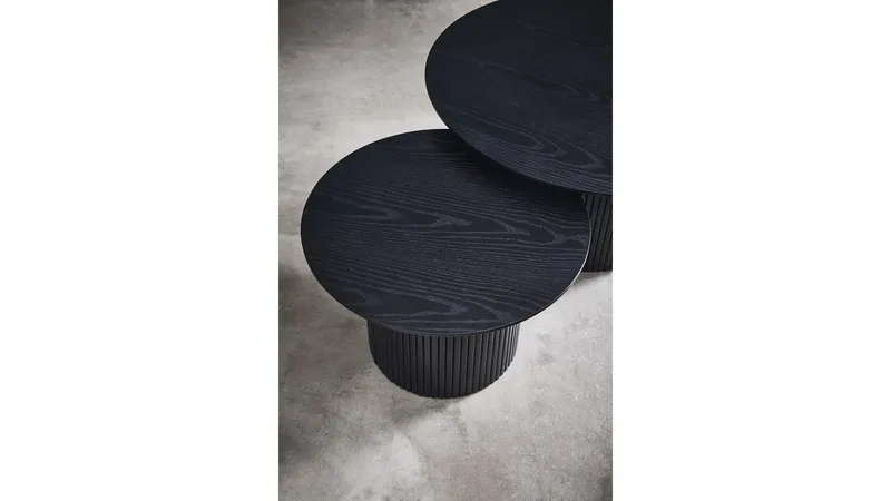 Sofabord Odmark Sortlakeret Ask 60 cm - Sortlakeret ask - Møbler - Borde - Sofabord