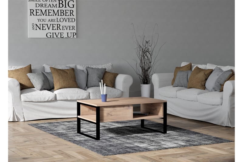 Oldwyk sofabord 100 cm - Natur - Sofabord