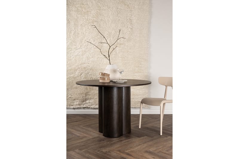 Olivero Spisebord 110 cm Rundt - Brun - Spisebord og køkkenbord