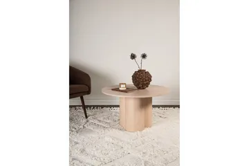 Olivia Sofabord 80 cm Rundt - Hvit - Møbler - Borde - Spisebord og køkkenbord