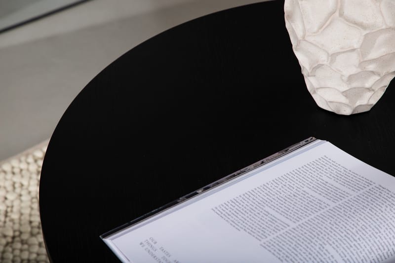 Olivia Sofabord 80 cm Rundt - Svart - Møbler - Borde - Sofabord