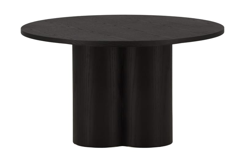 Olivia Sofabord 80 cm Rundt, Svart