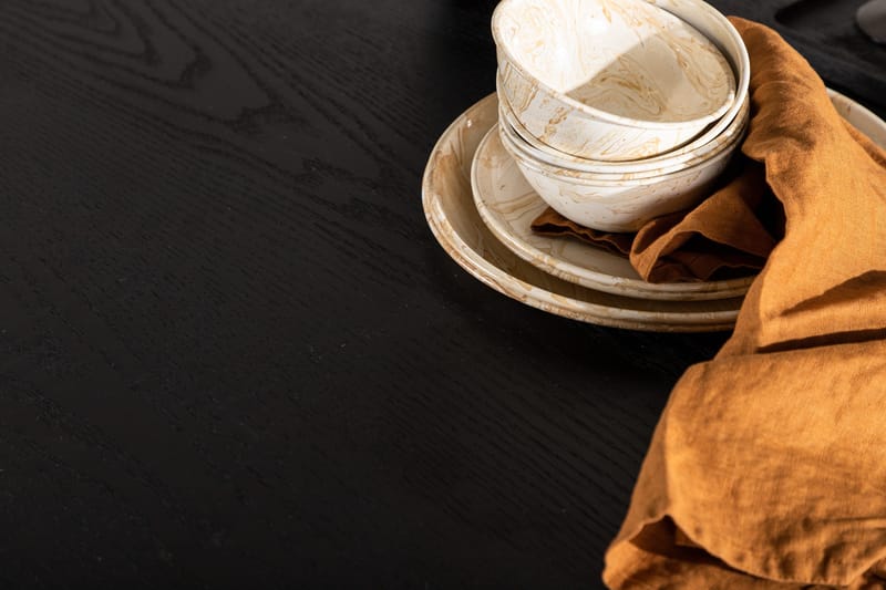 Olivia Spisebord 110 cm Rundt - Sort - Møbler - Borde - Sofabord