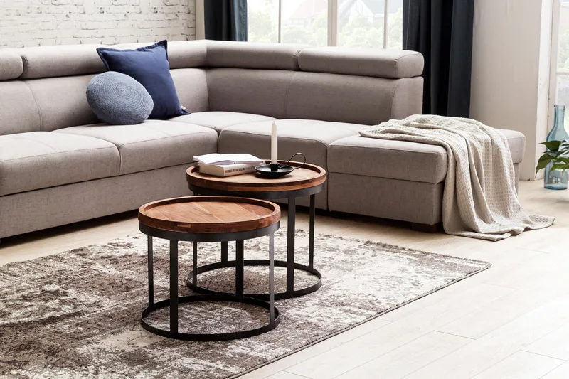 Orleman gyngebord 2-stk, Tr æ / natur