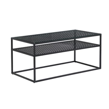 Orvanel sofabord 100 cm - Transparent og matsort - Møbler - Borde - Sofabord - Sofabord med opbevaring