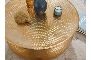 Osagie Sofabord 60 cm Rundt - Guld - Møbler - Borde - Sofabord