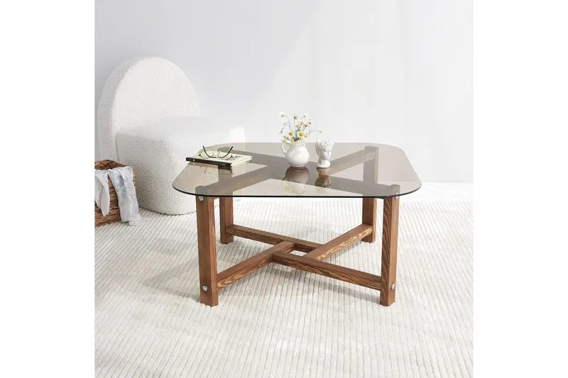 Ostwerwal Sofabord 80 cm Runt - Natur - Møbler - Borde - Sofabord