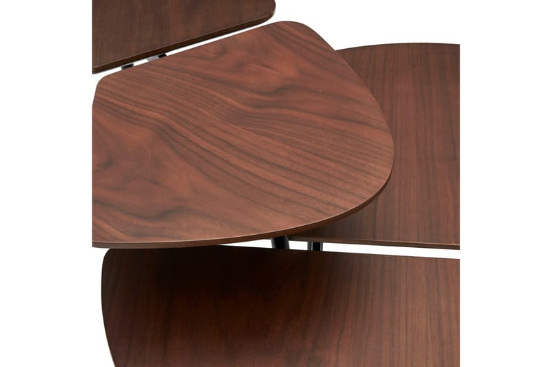 Otteskruv Indskudsbord 120 cm - Mørkebrun/Sort - Møbler - Borde - Sofabord