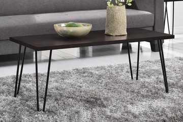 Owen Sofabord 107 cm Espresso/Sort - Dorel Home - Møbler - Borde - Sofabord