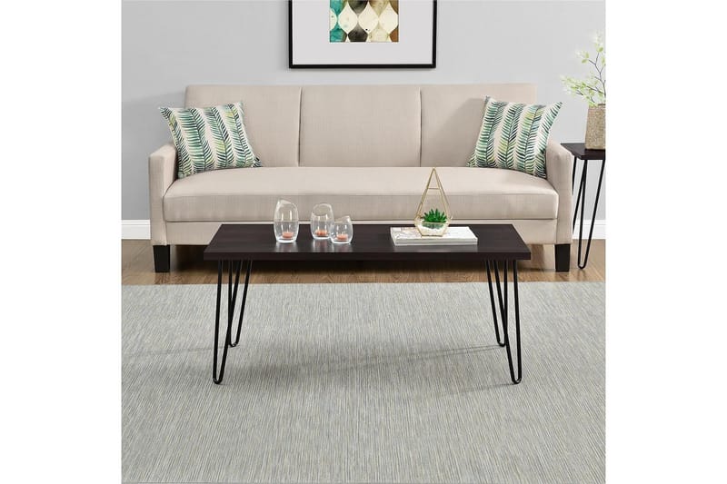 Owen Sofabord 107 cm Espresso/Sort - Dorel Home - Møbler - Borde - Sofabord