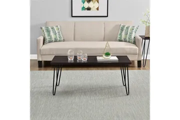 Owen Sofabord 107 cm Espresso/Sort - Dorel Home - Møbler - Borde - Sofabord