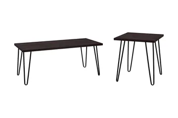 Owen Sofabord 107 cm Espresso/Sort - Dorel Home - Møbler - Borde - Sofabord