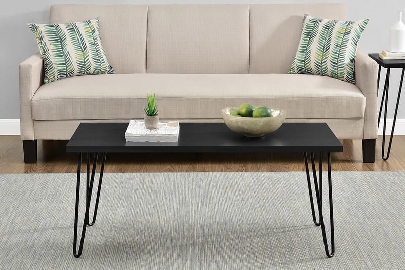 Owen Sofabord 107 cm Sort - Dorel Home - Møbler - Borde - Sofabord