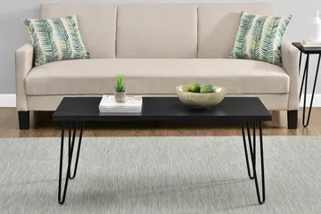 Owen Sofabord 107 cm Sort - Dorel Home - Møbler - Borde - Sofabord