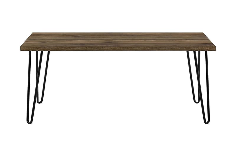 Owen Sofabord 107 cm Valnøddebrun/Sort - Dorel Home - Møbler - Borde - Sofabord