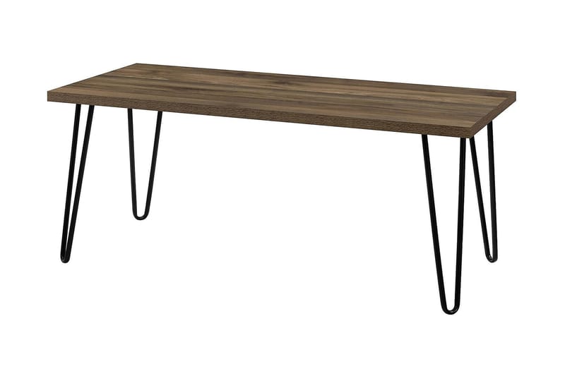 Owen Sofabord 107 cm Valnøddebrun/Sort - Dorel Home - Møbler - Borde - Sofabord