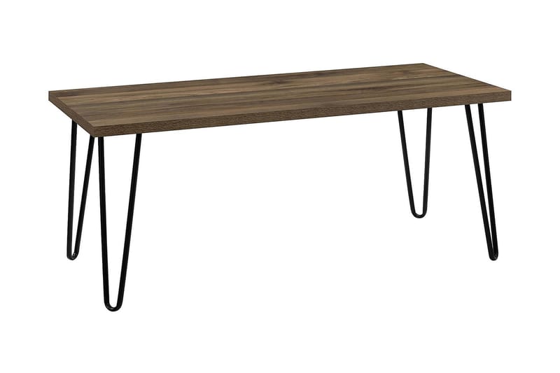 Owen Sofabord 107 cm Valnøddebrun/Sort - Dorel Home - Møbler - Borde - Sofabord