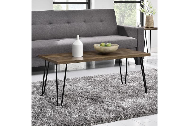 Owen Sofabord 107 cm Valnøddebrun/Sort - Dorel Home - Sofabord