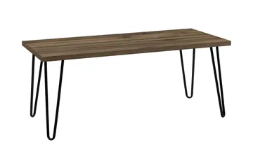 Owen Sofabord 107 cm Valnøddebrun/Sort - Dorel Home - Møbler - Borde - Sofabord