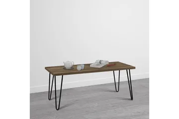 Owen Sofabord 107 cm Valnøddebrun/Sort - Dorel Home - Møbler - Borde - Sofabord