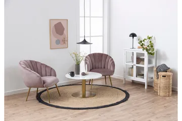 Palisades Sofabord 80 cm Rund - Hvid - Møbler - Borde - Sofabord